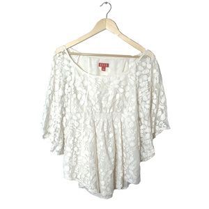 ELLE Lace Gathered Top